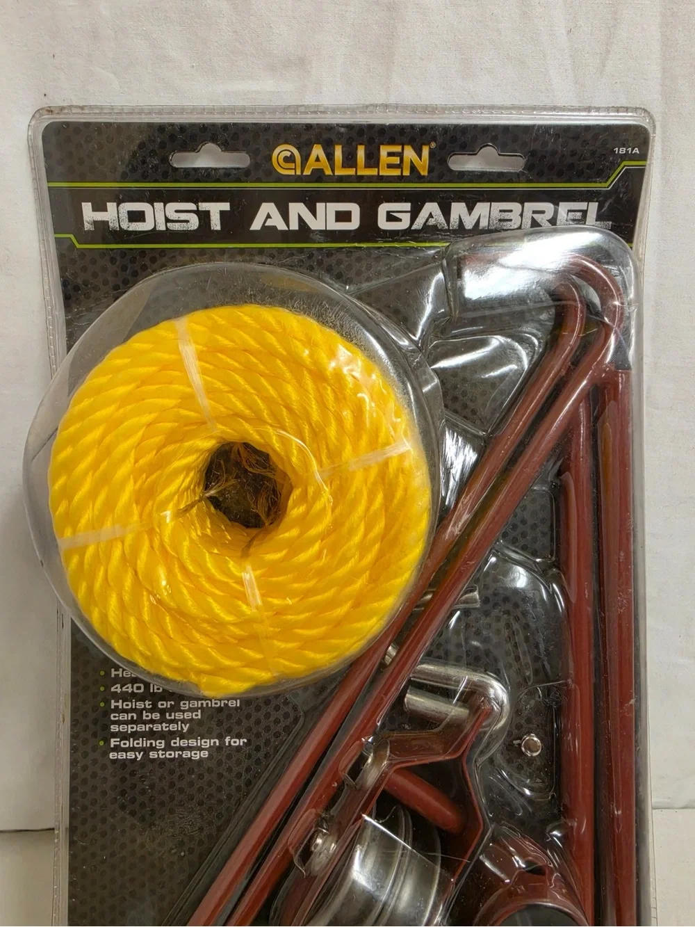Allen 181A Hoist & Gambrel Kit 440 lb Capacity Folding Game Deer New